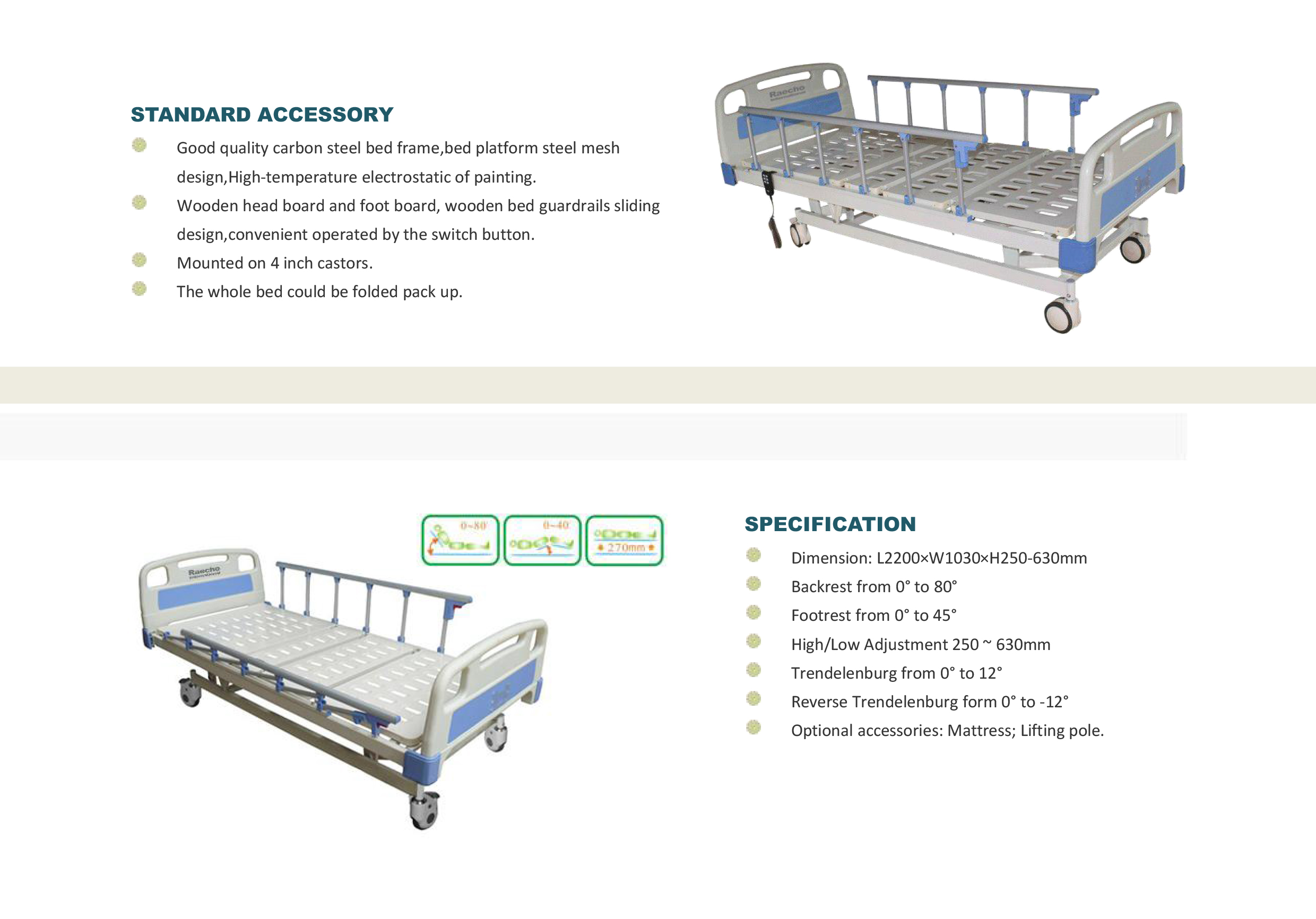 Raecho-Electric Three-function Hospital Bed-1.jpg